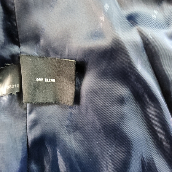 MISS SIXTY Wmns XS Wool Blend Blue Plaid Double Breast Jacket Coat ClassicCore - Picture 13 of 15